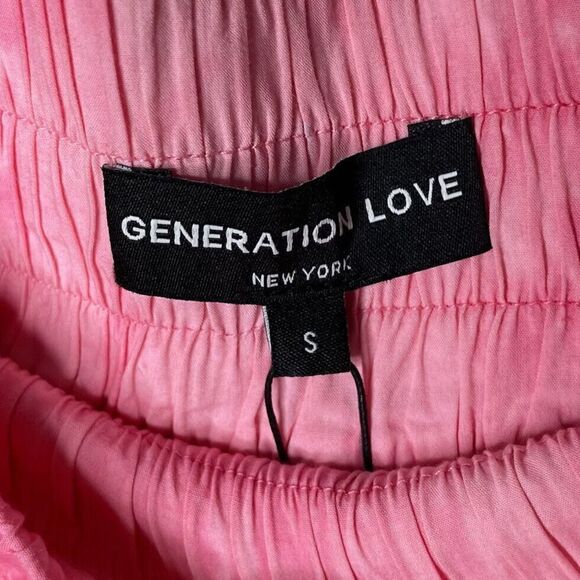 GENERATION LOVE Womens Pink Eyelet Ferris Embroidered Shorts NEW Scalloped Sz S - Picture 9 of 12